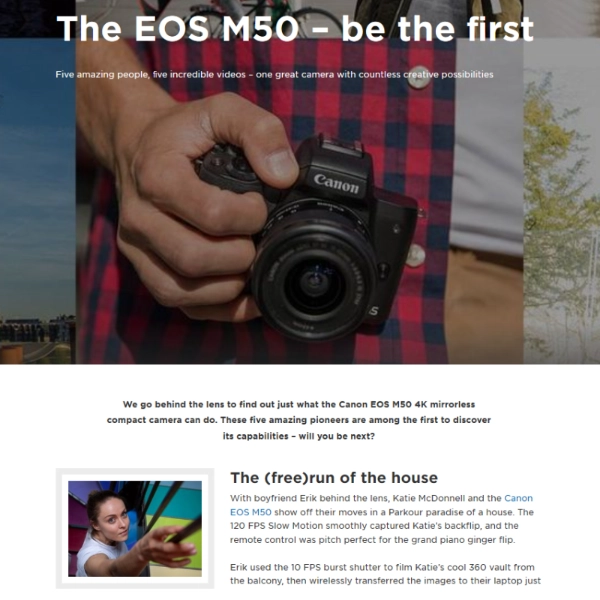 Canon – innovative ways of putting people in the picture