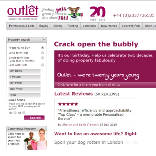 Doubling website traffic plus clear, actionable reports for West End property company