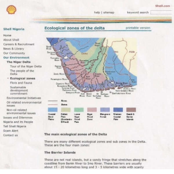 Shell Nigeria – the original website