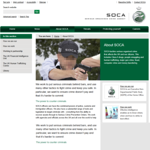SOCA – countering serious organised crime