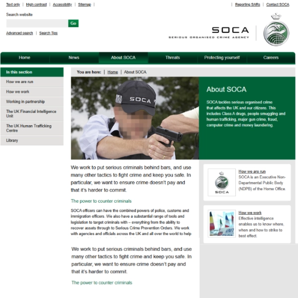 SOCA – countering serious organised crime