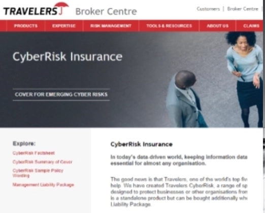 Travelers - cyber security insurance copywriting