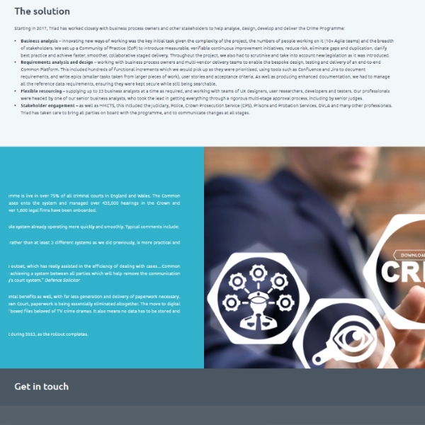 Triad – using tech to help rehabilitate criminals