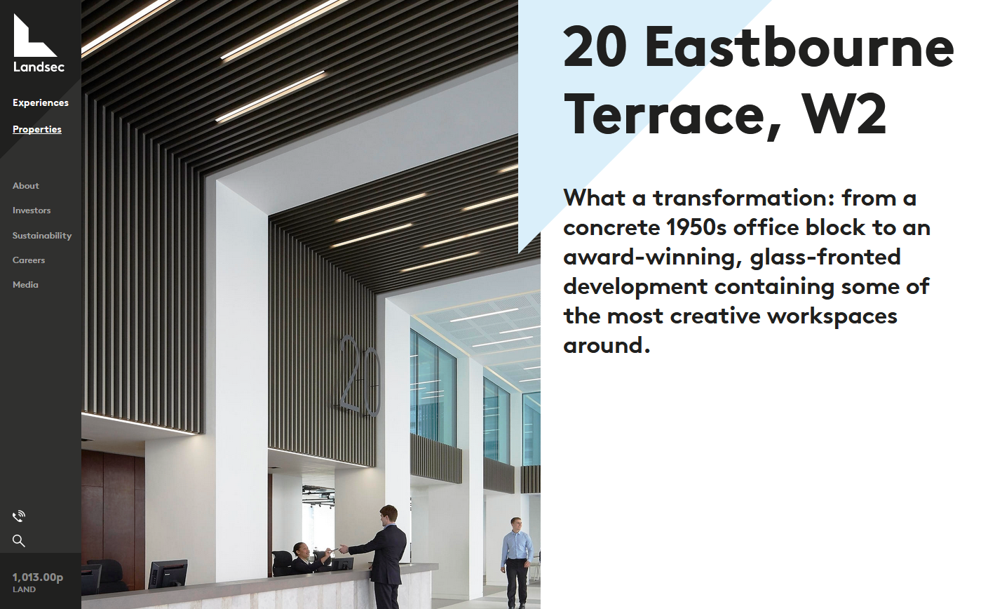 <b>20 Eastbourne Terrace</b>: web copy