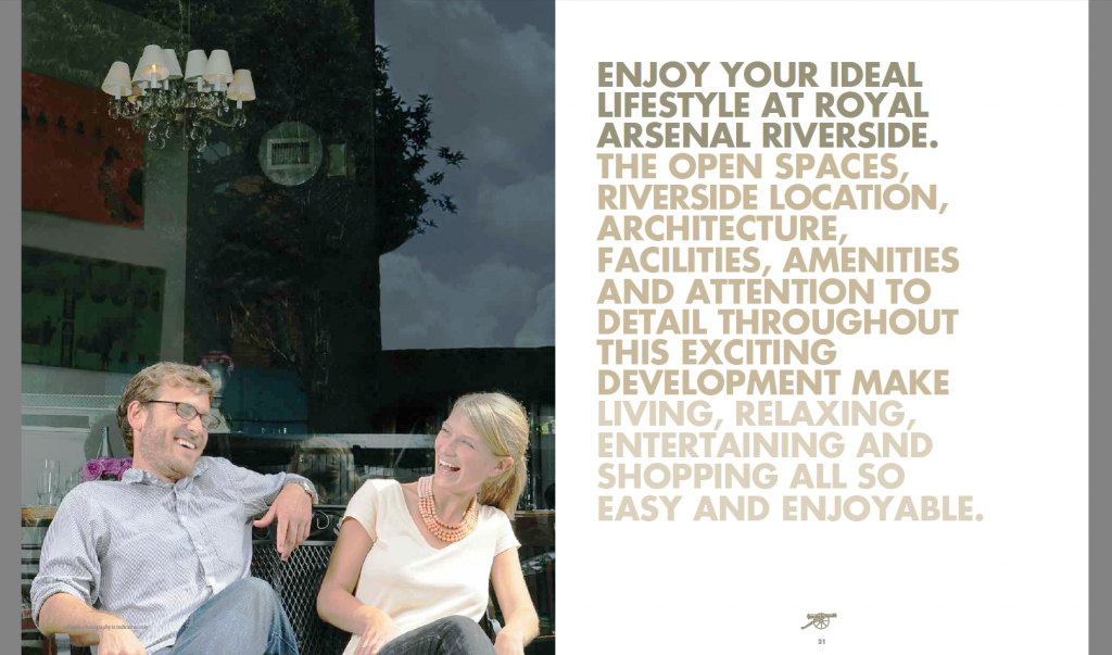 Royal Arsenal Riverside brochure