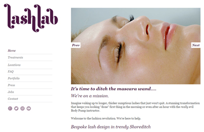 Web copy case study for Lash Lab beauty salon
- Search engine optimised copywriting for a beauty salon in London....