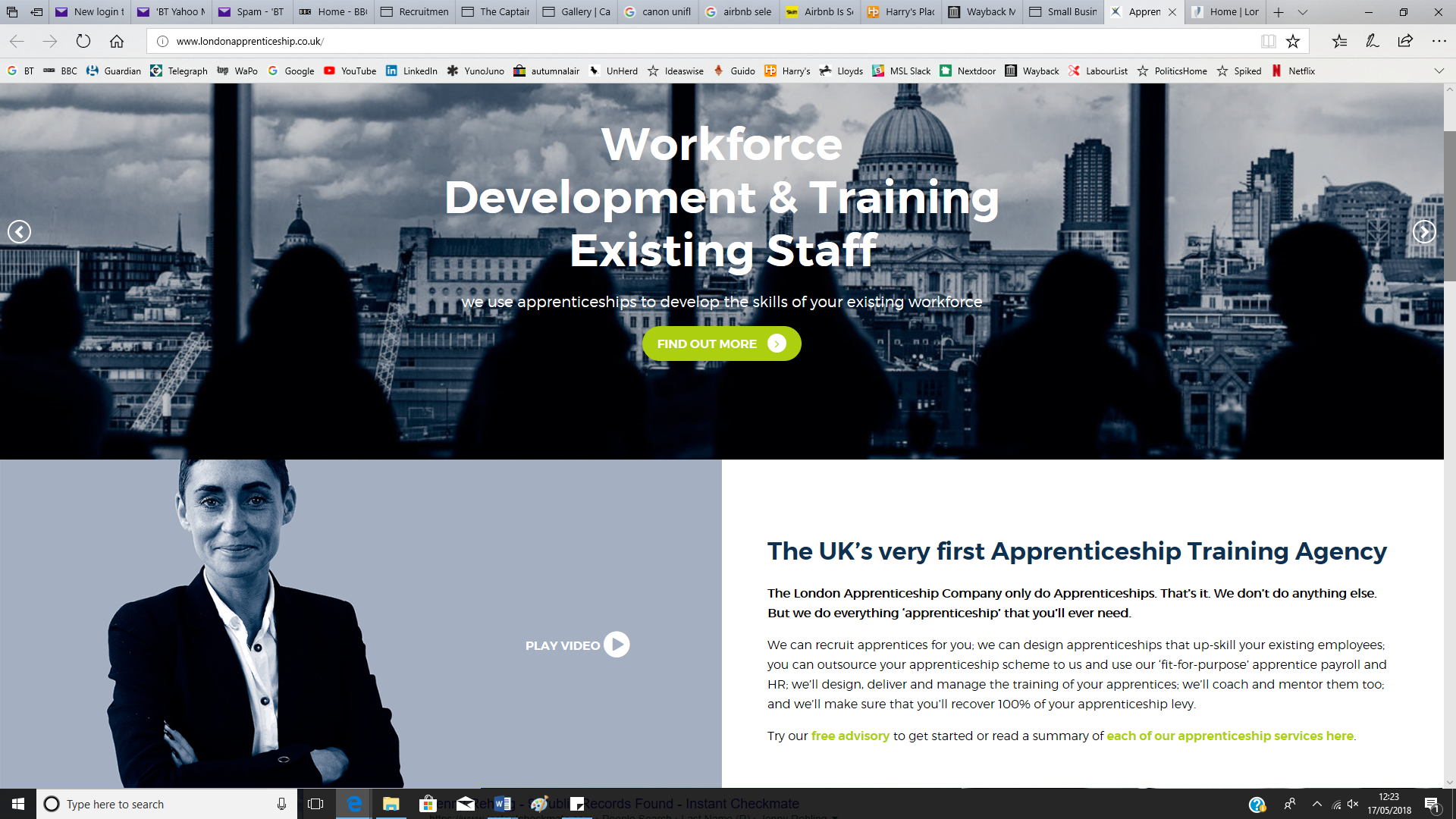 <b>London Apprenticeship Company</b> - complete website 