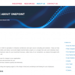 One Point digital architects - web page copywriting