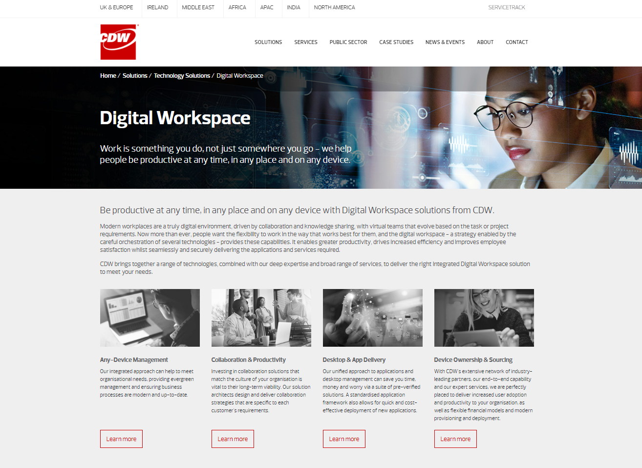 CDW web content - digital workspace