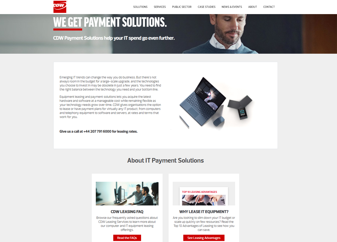 CDW web content - payment solutions