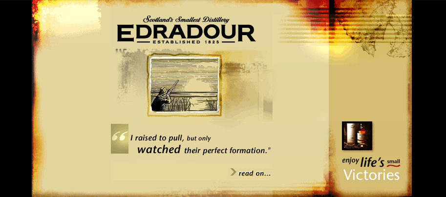 <b>Edradour Whisky</b>: home page teaser story III