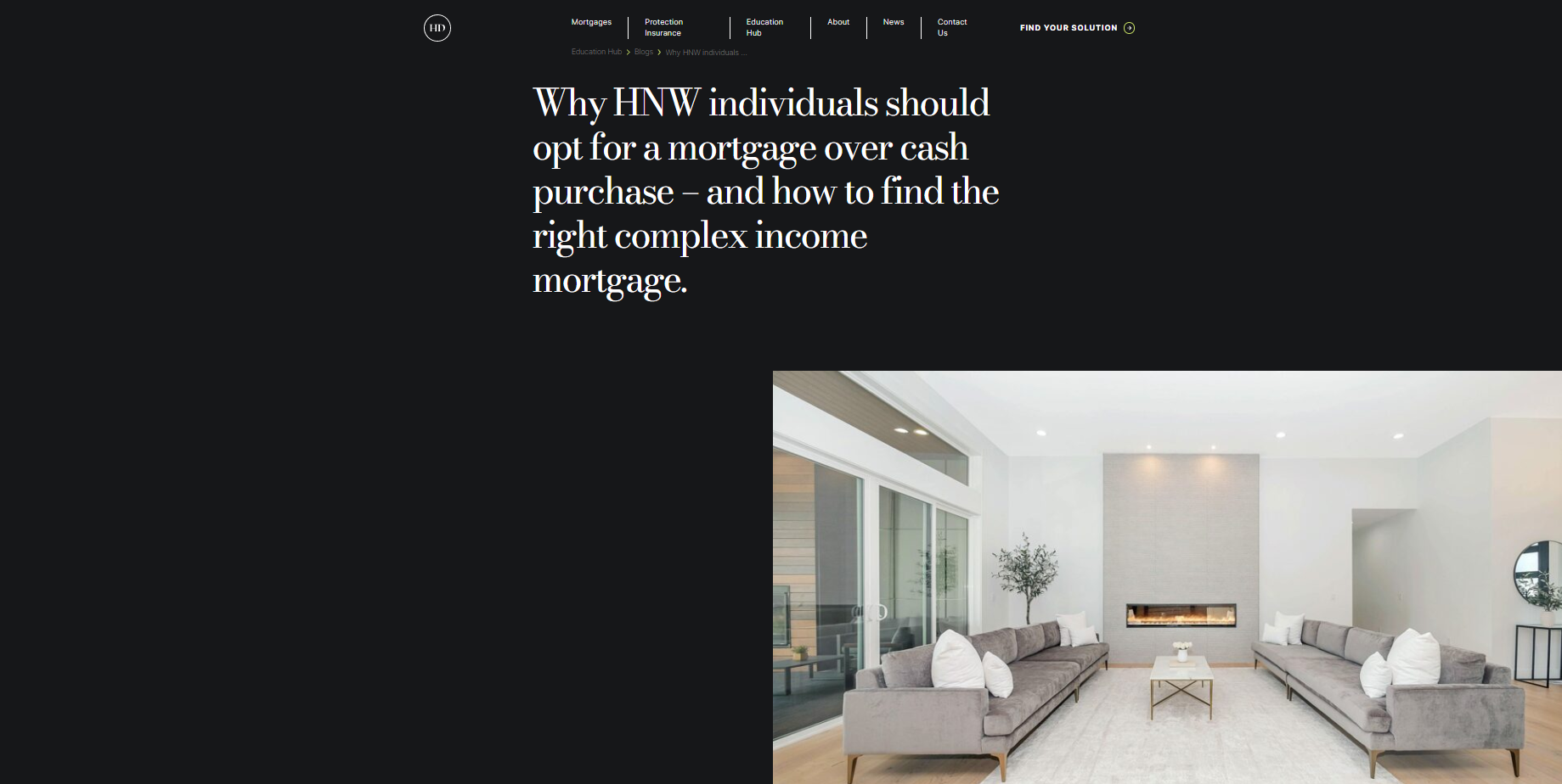 <b>Henry Dannell</b> : HNW mortgage v cash blog I