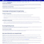 OVH Cloud - managed hosting web page